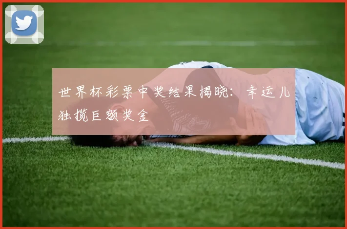 世界杯彩票中奖结果揭晓：幸运儿独揽巨额奖金
