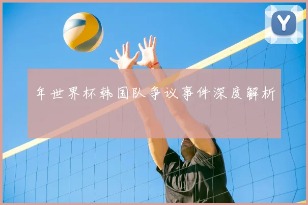 年世界杯韩国队争议事件深度解析